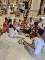 Shri Paduka Pujana, Tirtha Vitarana, Shri Bhiksha Seva - Day 8 at Karla (29 Sep 2025) Pictures Courtesy of Shri Soham Honnavar